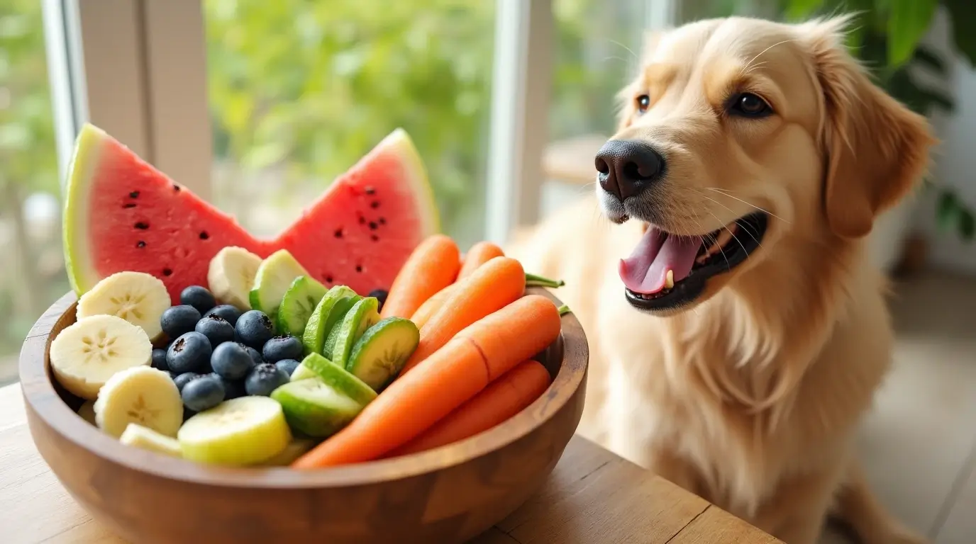 Frutas y Verduras que los Perros Pueden o No Pueden Comer